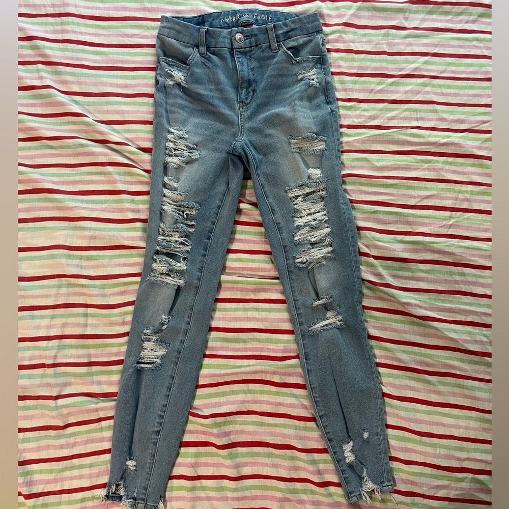 SOLD FB American Eagle high rise curvy jeggings